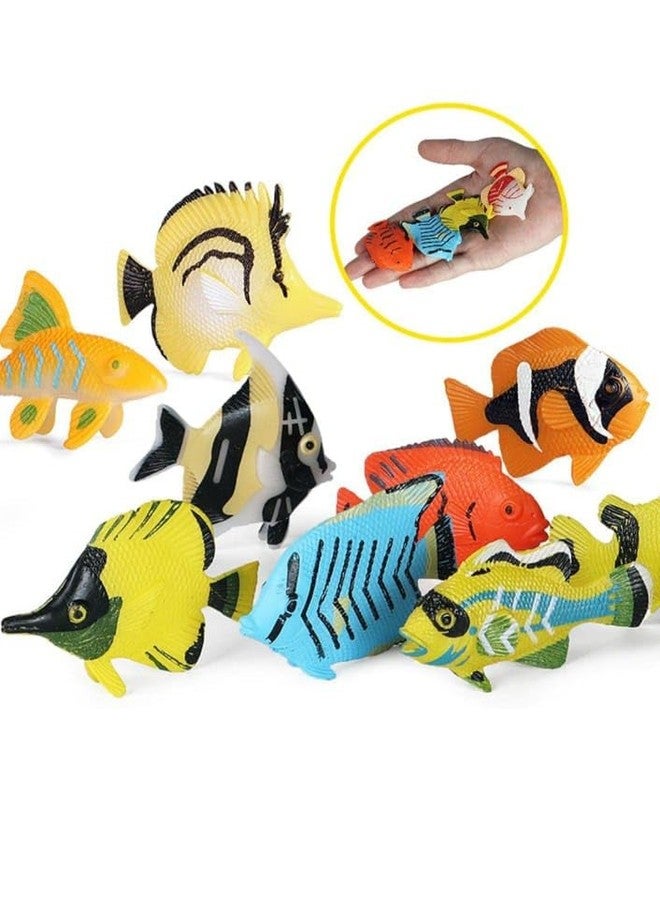 DIMAZO Small Kids Sea & Wild Animal Toys Sets for Fun, Educational, Spark Imagination and Learning (Multi Choice Sets) (COLOURFULL Fishes) 12pcs - Image 3